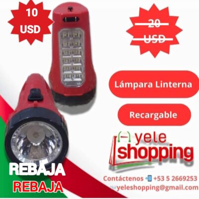 Lámpara Linterna Recargable