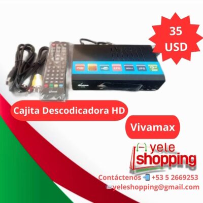 Cajita decodificadora de TV HD Vivamax