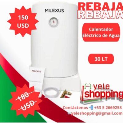 Calentador Eléctrico de Agua Milexus 30 Lt