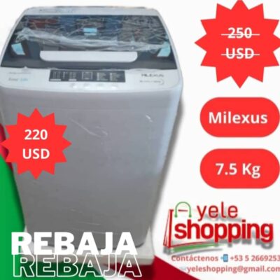 Lavadora Automática Milexus 7.5Kg