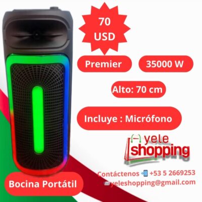 Bocina Portátil Premier 70cm