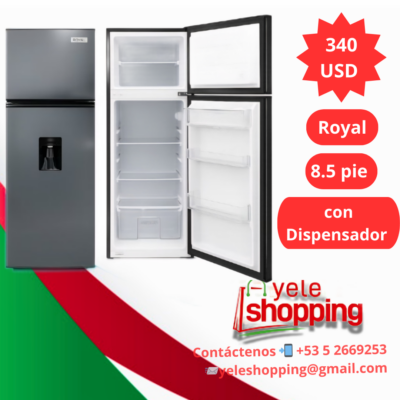 Refrigerador Royal 8.5 pies con Dispensador