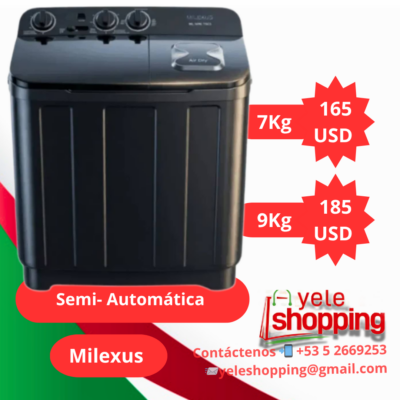 Lavadora Semi-Automática Milexus 7Kg
