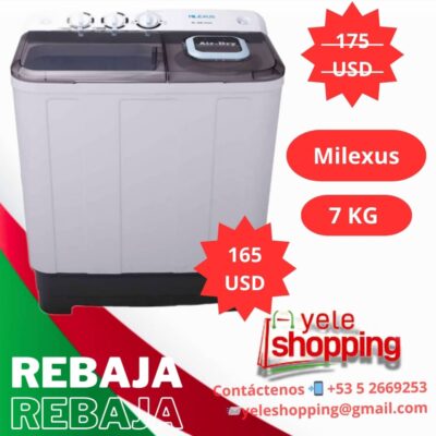 Lavadora  Semi-Automática Milexus 7Kg