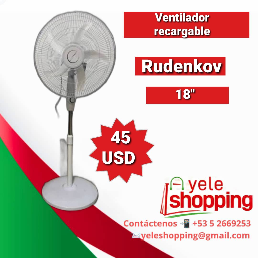 Ventilador recargable de Pedestal Rudenkov