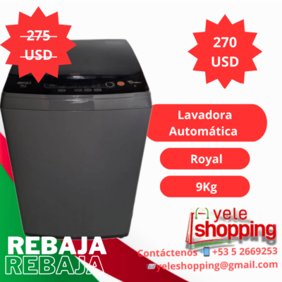 Lavadora  Automática Royal de 9 kg