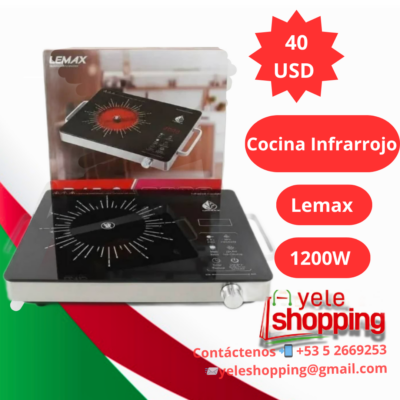 Cocina Infrarrojo Lemax 1200 W