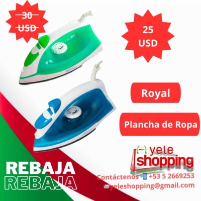 Plancha de Ropa a vapor Royal