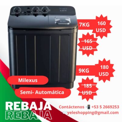 Lavadora Semi – Automática Miexus 9 Kg