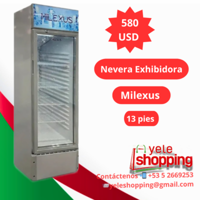 Nevera Exhibidora Milexus 13 pies