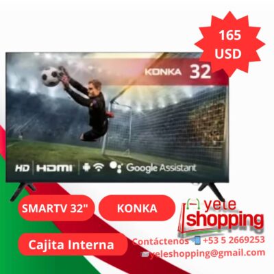 Tv 32″ SMARTV KONKA, incluye cajita interna
