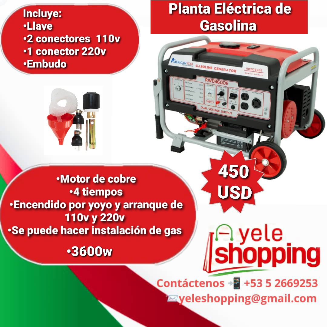 Planta Eléctrica de Gasolina AmericanStar