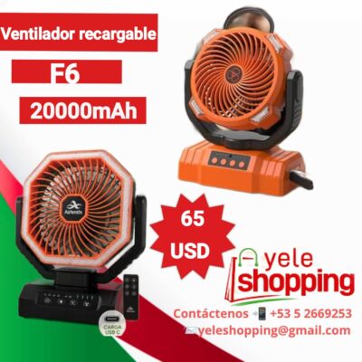 Ventiladores recargables F6