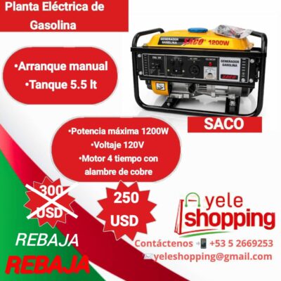 Planta Eléctrica de Gasolina SACO