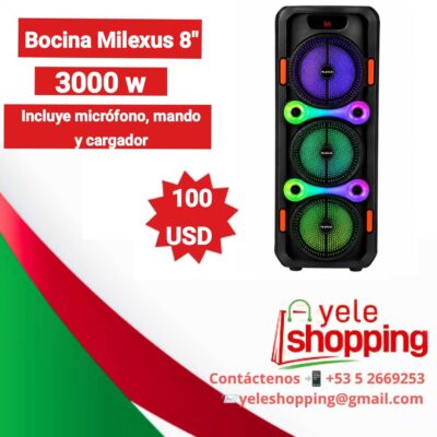 Bocina Milexus 8 pulgadas