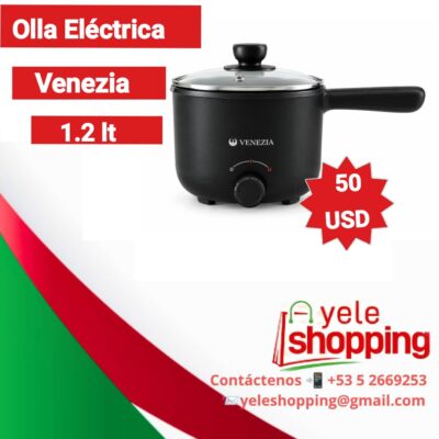 Olla Eléctrica Venezia 1.2lt Negra